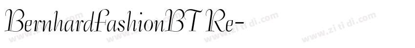 BernhardFashionBT Re字体转换